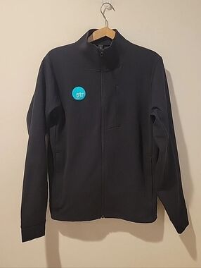 Lululemon Sojourn Jacket Full Zip Athletic Black Long Sleeve Size M Logo M3CZOS